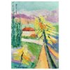 Bright & Colorful French Impressionist Oil Painting Abstract Summer Landscape