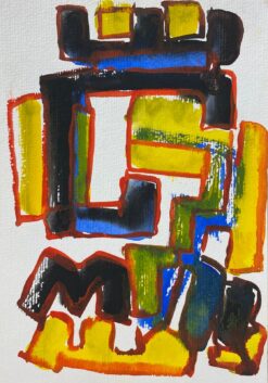 French Expressionist Abstract Original Painting Artists Studio Provenance