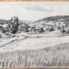 Mid Century French Original Ink Drawing Névoisins (Eure et Loire) Rural Village