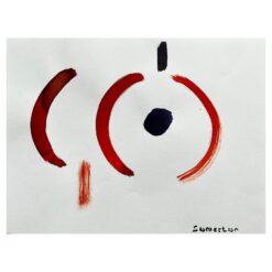 Abstract Expressionist British Original Watercolor Painting Shapes Patterns