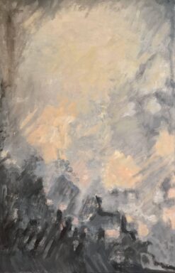 Burst of Color French Abstract Oil Painting