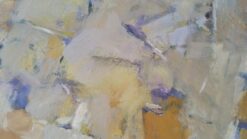 Parisian Abstract Expressionist Original Oil Painting - Stone Neutrals and Ochre