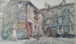 Ecole de Paris Mid 1900-1999 Paris: Atelier Studio French Watercolour
