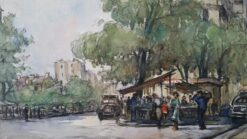 Ecole de Paris Mid 1900-1999 Paris Street Cafes & Figures