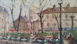 Ecole de Paris Mid 1900-1999 Place du Tertre and Sacre Coeur
