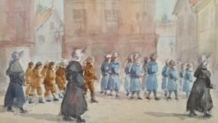 Mid 1900-1999 Procession of Orphan Children Luxembourg