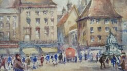 Mid 1900-1999, Belgium, An Antwerp Square