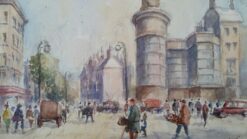 Mid 1900-1999, Belgium, A Brussels Street Scene
