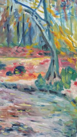 1900-1999 French Oil Painting Provence Woodland