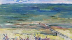 1900-1999 French Oil Painting A Summer Sea View