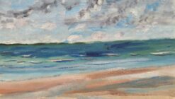 1900-1999 French Oil Painting A Storm Approaches