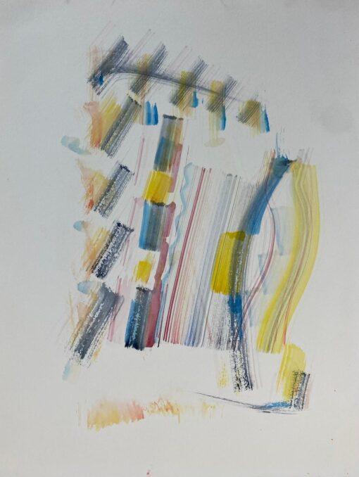 French Expressionist Abstract Original Painting Artists Studio Provenance