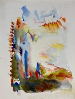 French Expressionist Abstract Original Painting Artists Studio Provenance