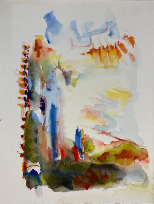 French Expressionist Abstract Original Painting Artists Studio Provenance