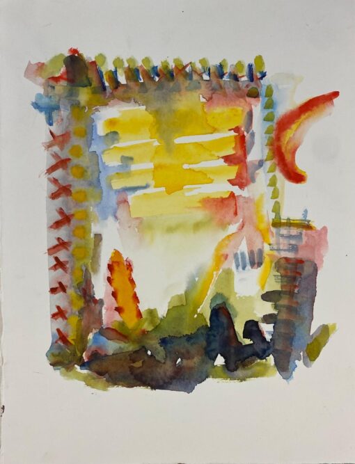 French Expressionist Abstract Original Painting Artists Studio Provenance