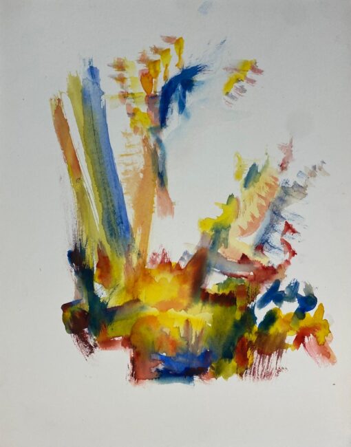 French Expressionist Abstract Original Painting Artists Studio Provenance
