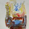 French Expressionist Abstract Original Painting Artists Studio Provenance