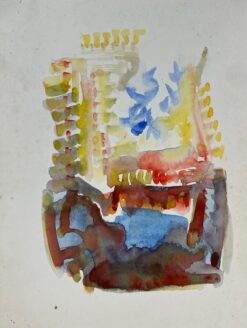 French Expressionist Abstract Original Painting Artists Studio Provenance