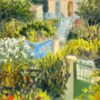 The Pathway To The House In The Green Garden Landscape Oil