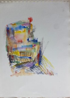 French Expressionist Abstract Original Painting Artists Studio Provenance