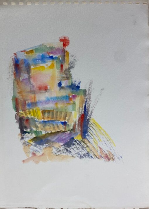 French Expressionist Abstract Original Painting Artists Studio Provenance