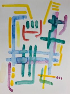 French Expressionist Abstract Original Painting Artists Studio Provenance