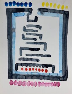 French Expressionist Abstract Original Painting Artists Studio Provenance