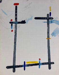 French Expressionist Abstract Original Painting Artists Studio Provenance