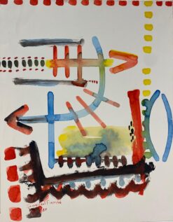 French Expressionist Abstract Original Painting Artists Studio Provenance