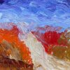 Bright & Colorful French Landscape Impressionist Oil Painting Autuminal Scene