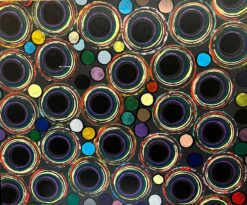 Colourful Modern British Black Colour Circles Inner Circles Expression