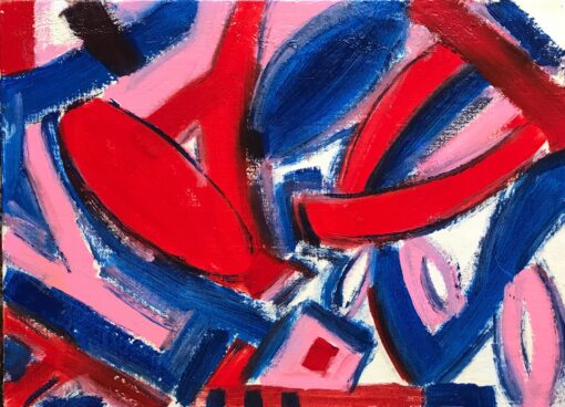 Fine British Abstract Original Painting Signed