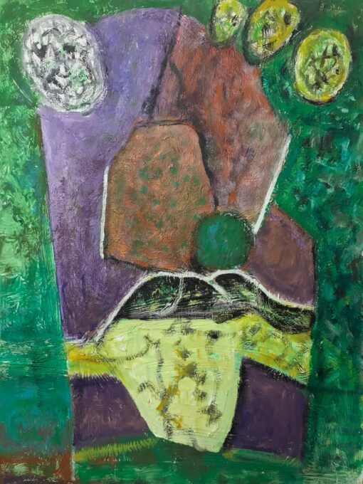 French Expressionist Abstract Original Oil Painting