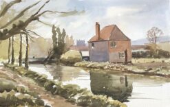 Wylye, original British watercolour painting