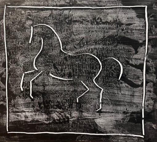 Original French Anatomical Study of a Horse's Leg