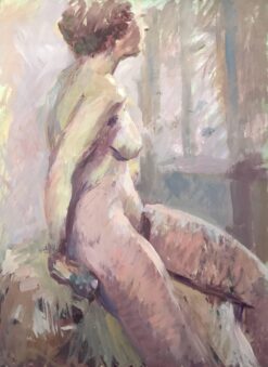Modern British Abstract Nude Lady