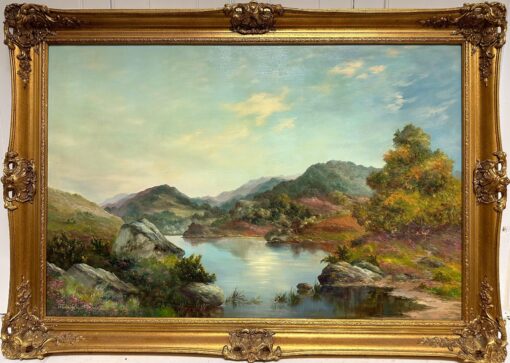 Loch Lomond Scottish Highlands Signed Oil Painting Listed British Artist
