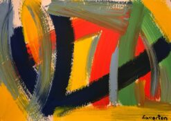 Stunning British Abstract Original Painting Signed