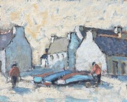 French Impressionist Oil Painting of "Les Environs de St. Guénolé"