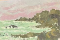French Impressionist Oil Painting of a Les Environs de Saint-Lunaire, Near Dinar