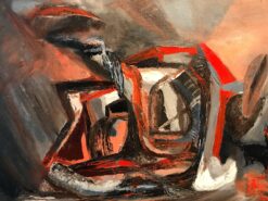 Superb Original British Expressionist Abstract Oil Painting