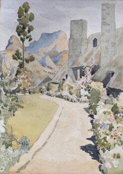 Finely Detailed British Watercolor Topographical of National Park