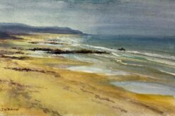 Post-Impressionist French Watercolour Painting Soft Color Seascape