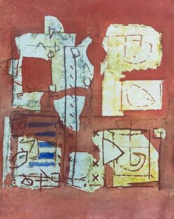 French Expressionist Abstract Original Painting Artists Studio Provenance