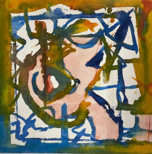 French Expressionist Abstract Original Painting Artists Studio Provenance