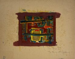 French Expressionist Abstract Original Painting Artists Studio Provenance