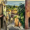 Cagnes Sur Mer French Exotic Town Post Impressionist Signed Thick Oil Impasto