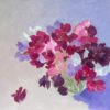 Sweet Pea Flowers Original British Impressionist Oil Painting 1900-1999