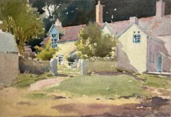 English Country House Landscape British Mid 1900-1999 Impressionist Painting