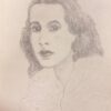 Elegant Portrait of Young Lady Paris School Mid 1900-1999 Listed Artist
